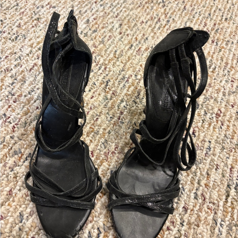 Banana Republic Black Strappy Heels